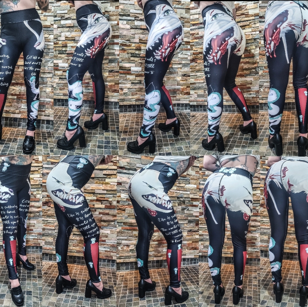Ghibli Yoga Pants Spirited Away Princess Mononoke